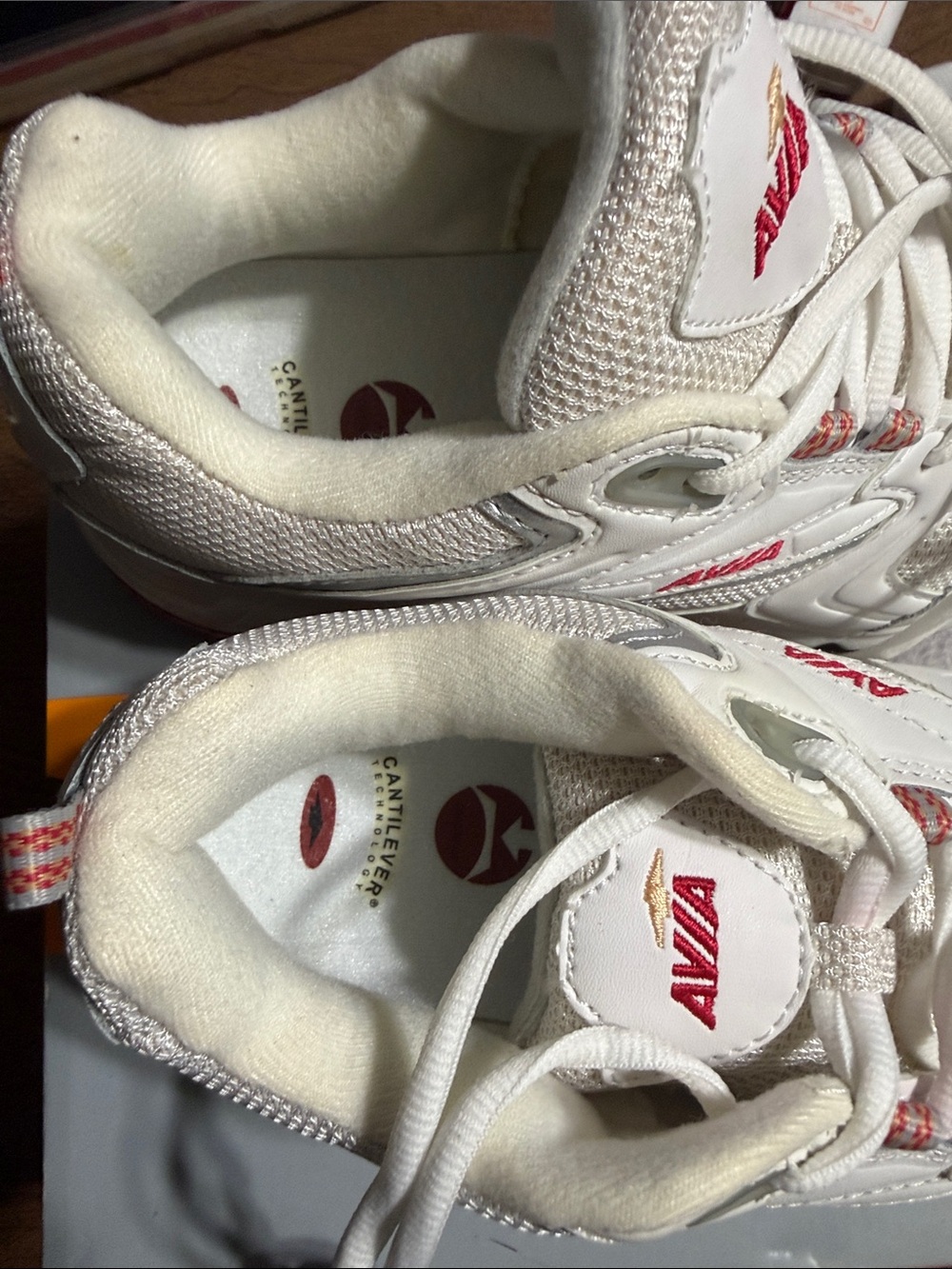 Avia White Sneakers with Red Accents for women - Picture 7 of 7